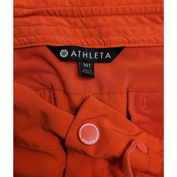 Athleta Hudson Shorts Orange Size 10T Pockets Style 211376-03 EUC - Picture 3 of 11